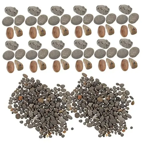 Produktbild: NESTINGHO 1 Sandtisch Landschaftssteine Miniatur Steinmodell Mini Garten Felsen Dekor Basisstein Dekor Mikrolandschafts Layout Felsen Natursteine Miniatur Landschaft Steinmaterial