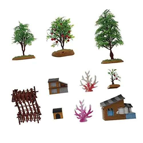 Produktbild: NESTINGHO 1 Satz Bauernhof-Modell bauernhoftiere Farm Animals Miniatur-Puppenhauszubehör Landwirtschaftliches Spielset Spielzeuge Kinderspielzeug Mini-Bauernhof-Schmuck Mini-Bauernhaus PVC
