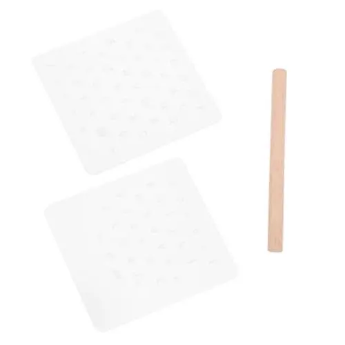Produktbild: NESTINGHO 1 Satz Buchstabenstanzer Aus Leder Transparentes Scrapbooking Zahlenstempel DIY Buchstaben Stempel Handwerk Machen Stempel Buchstabenformen Klarer Alphabetstempel Nummer Klar Holz