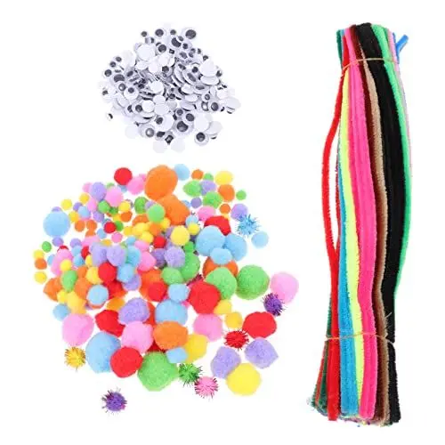 Produktbild: NESTINGHO 1 Satz Diy-material-kit Kinder Diy Zubehör Anzüge Für Kinder Kullerauge Wackeln Buntes Handgefertigtes Diy-accessoire Wackelaugen-spielzeugset Kinder Bausatz Bastelset Haarwurzel