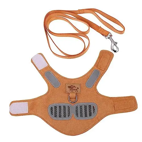 Produktbild: NESTINGHO 1 Satz Haustier Geschirr Laufweste für Welpen xs Welpengeschirr Hundeleine Diensthundeweste pet Supplies haustierbedarf Hundegeschirr ziehen Haustierleine im Freien Polyester Brown