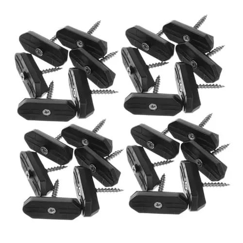 Produktbild: NESTINGHO 1 Satz Holzbodenschnalle Deck-Clips versteckte Befestigungselemente Deckclips für Verbunddecks Deck-Befestigungs-Clip-System Verschluss Deck-Werkzeuge Deckbefestigung Eisen Black