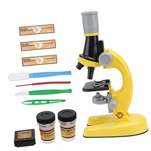 Produktbild: NESTINGHO 1 Satz Mikroskop Spielzeug Spielzeug-mikroskop Kinderbeobachter Biologisches Experimentierwerkzeug Kindermikroskope Einsteiger-mikroskop-kit Spielzeug Für Kleinkinder Abs Yellow