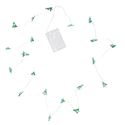 Produktbild: NESTINGHO 1 Satz Saite Lichterkette Aus Kupferdraht Weihnachtsgeschenk Weihnachtsparty-dekoration Weihnachtsfee Licht Weihnachtsdekoration Weihnachtsmann Licht Weihnachtslampe Green Plastik