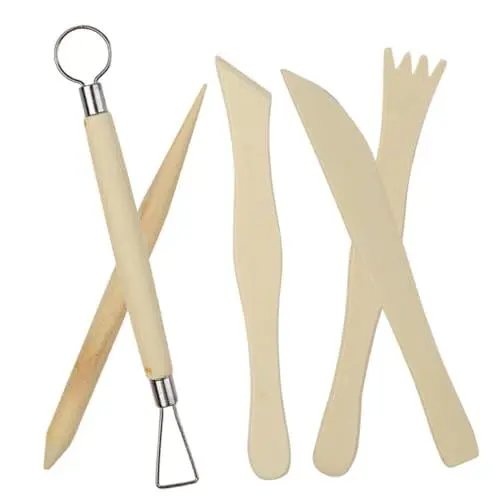Produktbild: NESTINGHO 1 Satz Ton-Bildhauerbedarf Werkzeug zur Herstellung von Keramikkunst Töpferwerkzeuge ton werkzeug set Mehrzweck-Tonwerkzeug Töpfer-Schnitzset Modellierwerkzeug aus Keramik hölzern