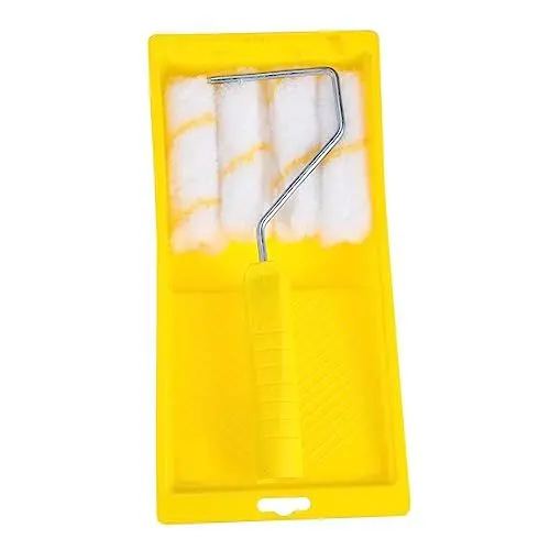 Produktbild: NESTINGHO 1 Satz Walzenbürste Mini-Werkzeuge Farbrollerrahmen Farbrollerbürste Malerwerkzeug tapetenkleister wand farbroller pinsel Werkzeug zum Malen von Wänden superfeine Faser Yellow