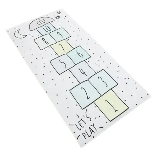 Produktbild: NESTINGHO 1stk Digitale Schachbrettdecke Schaumspielmatte Für Babys Kinder Spielen Matte Teppich Für Kinderzimmer Teppiche Für Kinderzimmer Haushaltsmatte Polyester (Polyester) Dark Grey