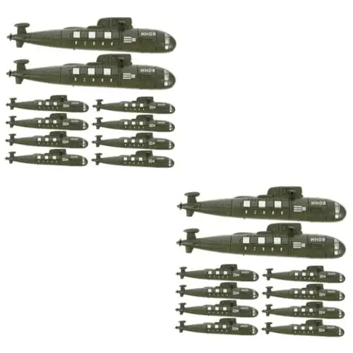 Produktbild: NESTINGHO 20 STK Simuliertes U-Boot U-Boot-Modelle Lebensechte U-Boot-dekore Dekoratives U-Boot-dekor Fahrzeuge Spielzeug Simulierte U-Boote Kinder-u-Boote Rc-Boot Miniaturen Pp Green