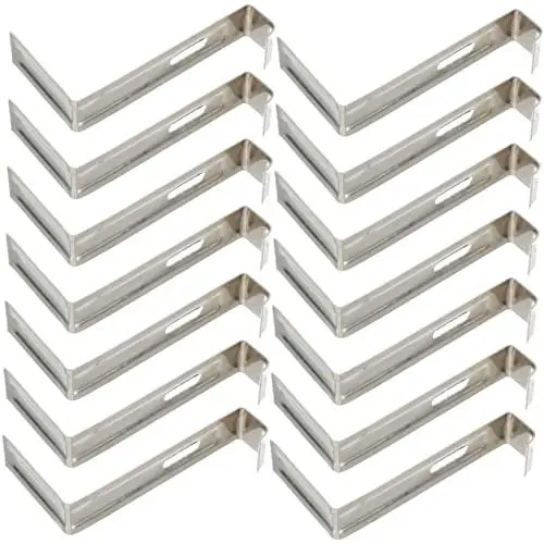 Produktbild: NESTINGHO 20st Starke Dachziegelklemmen Decklicht-clips Clips Für Regenrinnen Kleber Für Dachziegel Rutschfeste Dachclips Zubehör Für Dachziegelclips Abstandshalter Für Fliesen Eisen Silver