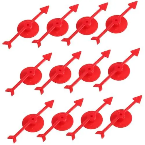 Produktbild: NESTINGHO 25st Rotierendes Brettspielspielzeug Spiel Pfeile Draussen Brettspielzubehör Austausch des Spinnerboards Klare Für Das Klassenzimmer Pfeilspinner Stütze Verlosen Plastik