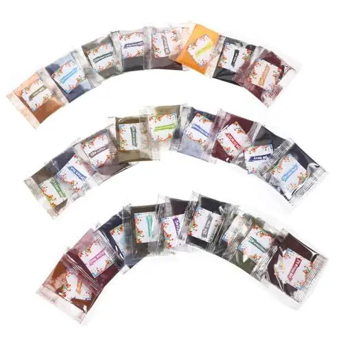 Produktbild: NESTINGHO 26St Tie-Dye-Pigment Krawattenstanzset für Kinder Basteln Sie DIY-Tie-Dye-Pulver Kleidungsfarbe Mini textilmalfarbe stoffarben Batik-Set für Kleidung Hemden-Batik-Set für Kinder