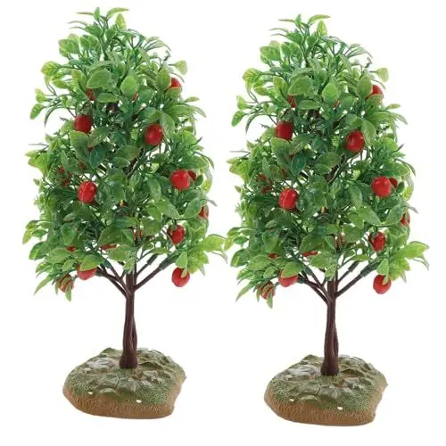 Produktbild: NESTINGHO 2St Obstbaum-Modell Künstliche Früchte künstlicher Pfirsichbaum Hausdekoration Obstbaumlandschaftsgestaltung Wassertisch Spielzeug Outdoor-Spielset DIY-Obstbaumdekoration Plastik