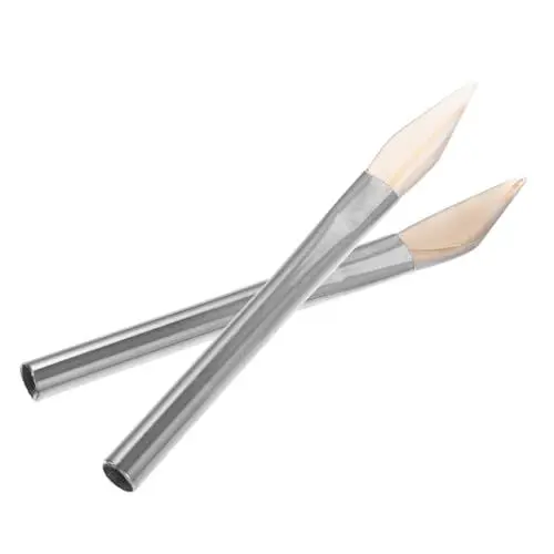 Produktbild: NESTINGHO 2St Poliermesser schmuckherstellung schmuck machen Schmuckpflege Metallpolieren werkzeug Achat-Schmuckpoliergerät mit Griff natürlicher Achat-Polierer DIY-Tool Rostfreier Stahl