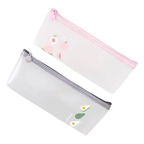 Produktbild: NESTINGHO 2St kreatives federmäppchen Stift-Organizer-Etui Markierungsstift Mini-Mäppchen Reise-Organizer-Tasche lagercontainer Funky Federmäppchen mit Reißverschluss Rosa