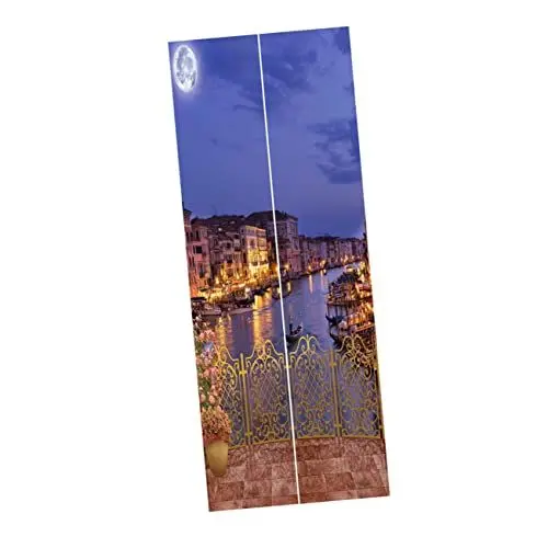 Produktbild: NESTINGHO 2St tür aufkleber abnehm aufkleber wandverkleidung wasserabweisend wasserabdichtungen wand polsterung Bergtapete Tür dekorativ 3D Türaufkleber Selbstklebender Türaufkleber PVC