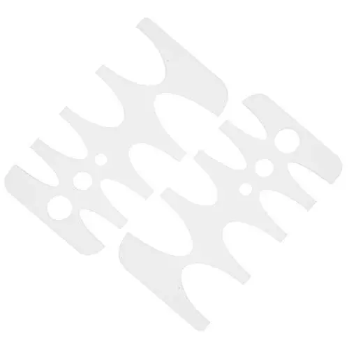 Produktbild: NESTINGHO 2 Stück Gürtelschablone Gürtel DIY Gürtelschwanz Schneidschablone Professionelle Lederwaren Form DIY Gürtelschwanz Form Handgefertigtes Leder Carft Werkzeug Hilfswerkzeug