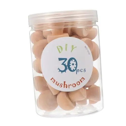 Produktbild: NESTINGHO 30 Stk Holziger Pilz Steckpuppen Unvollendet Mini-pilzfigur Pilze Kinder-graffiti-pilz Graffiti-pilz-spielzeug Pilz Malen Selber Machen Unvollendete Peg-leute Diy & Handwerk