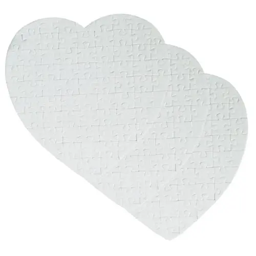 Produktbild: NESTINGHO 3St Wärme übertragungs Puzzle Leere Rätsel Heizpresse leeres Puzzle Malpuzzle-Spielzeug Hitze DIY Puzzle personalisiertes Puzzle Thermotransfer-Puzzle Puzzle aus leerem Papier Weiß