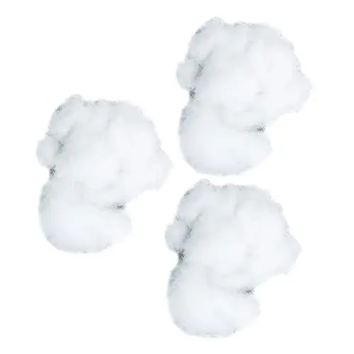 Produktbild: NESTINGHO 3 Puppe gefüllte Baumwolle Sitzsack für Kinder tierisches Spielzeug Kissenfüllung pet bed bastel materialien Strapazierfähige PP-Baumwolle Stofftier-Füllmaterial PP Baumwolle Weiß
