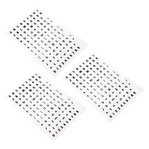 Produktbild: NESTINGHO 3 Sätze Stempel aus Silikon Album dekorative Briefmarken Album klare Briefmarken kinder stempel kinderstempel klare Alphabetstempel PVC-Silikondichtungen Plastik Transparent