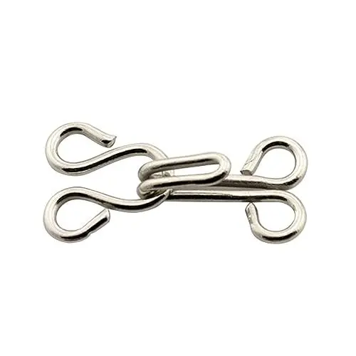 Produktbild: NESTINGHO 50 Stück Handarbeitswerkzeuge, Schnalle, Rucksack, Haken, Schnalle, Facinator, Hüte, Metallknopfhaken und Jacken, Handnähset, Nähhaken, Karabinerhaken, Knopf, Fau-Hut, unsichtbarer Haken