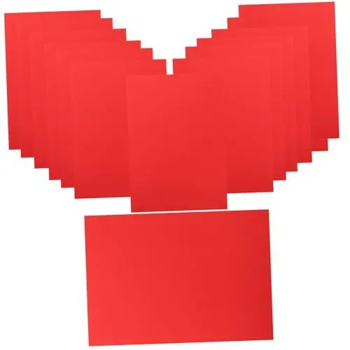 Produktbild: NESTINGHO 50 Stück Papierstau Origami Papiere Farbiges Papier A3 Karte Exquisites Origami Papier DIY Rotes A4 Papier Pergamentpapier DIY Papiere Dünnes Faltpapier Quadratisches
