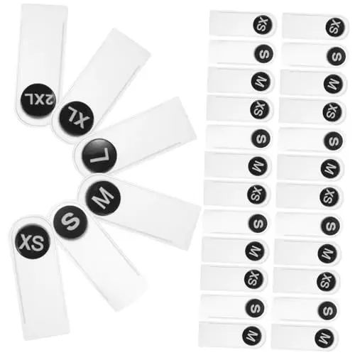 Produktbild: NESTINGHO 60St Zubehör für Konfektionsgrößen Etiketten für Stoffgrößen Kleidungsetiketten Stoffetiketten DIY-Kleidungszubehör Etiketten für Hosengrößen Kleidergrößenetikett Plastik