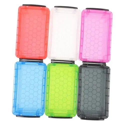 Produktbild: NESTINGHO 6Er-Box Storage Boxes aufbwahrungs-Box aufbewarboxen schmuck etui Schmuckaufbewahrung stauboxen Krüge mit Deckel für Schmuck Desktop-Make-up-Organizer Plastikdosen