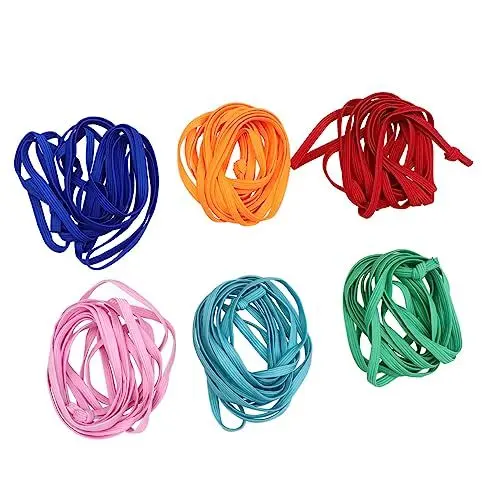 Produktbild: NESTINGHO 6St Springseil Stretchseil Seilspringen für Kinder elastisches Fitnessspiel chinesisches elastisches Seil Sprungspiel für Kinder sportgeräte Sport geräte Gummiband elastische Seile