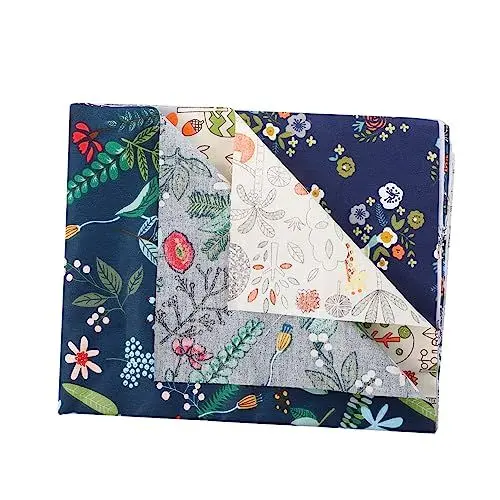 Produktbild: NESTINGHO 7St Waldtuchgruppe Baumwollbündel Steppstoffe nähen Stickfilz vorgeschnitten Quiltset basteln Set bastelkasten Handarbeitsset bettwäsche DIY-Stoff Patchworkstoff Baumwolle