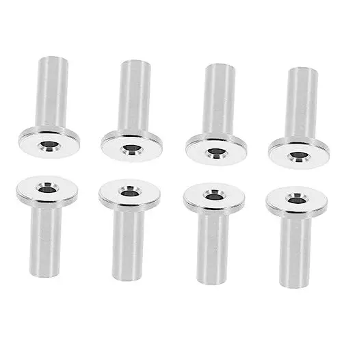 Produktbild: NESTINGHO 8 Stk Drahtseilverbinder gesleevte Kabel Kabelreling-Kit für Deck kabelschutz Schutzrohr für Drahtseil Kabelbinder Kabelgeländer-Set Kabelgeländersystem Rostfreier Stahl Silver