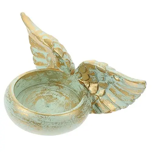 Produktbild: NESTINGHO Angel Wings Leuchter Hochzeitstischdekoration Kerzenhalter Für Teelicht Dekorative Kerzenständer Geführte Leuchter Weihnachtskerzen Hochzeitskerzenständer Kranzhalter Girlande Harz