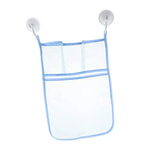 Produktbild: NESTINGHO Aufbewahrungstasche für Spielzeug Shampoo aufbewahrung Bathroom Storage badezimmerdeko Mesh-Dusche Netztasche für Badespielzeug Badezimmerzubehör hängender Duschorganisator Blue