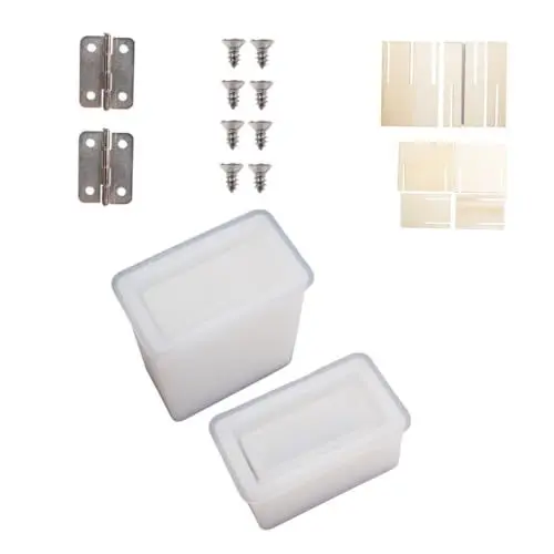 Produktbild: NESTINGHO Form für Zigarettenschachteln Fertige Boxen selber machen Kerzenformen Kerzen-Kit Zigarettenetui Form DIY Zigarettenetui handwerk werkzeug Fertige Zigarettenetuis Eisen Weiß