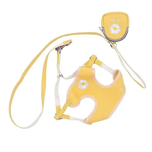 Produktbild: NESTINGHO Haustierweste Dog Costume hundekostüme für Hunde Hundegeschirr für langlebige Verwendung Hundetrainingsleine Haustier Geschirr Hunderucksack Haustierbekleidung Nylon Yellow