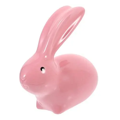Produktbild: NESTINGHO Kaninchen-verzierung Kaninchenfiguren Spielzeug Sternzeichen Hase Figur Statuen Von Gartenkaninchen Nordisches Dekor Fee Kaninchen Dekor Osterhasen-Statue Mini-dekor Rosa Keramik