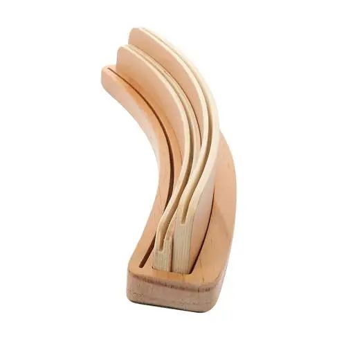 Produktbild: NESTINGHO Kartenhalter Anzeigen Spielkarten-Organizer Spielkartenständer Tally Spielkarten Kartenspielen Basen für Spielkarten brettspielständer Basis Spielkartenablage aus Holz hölzern