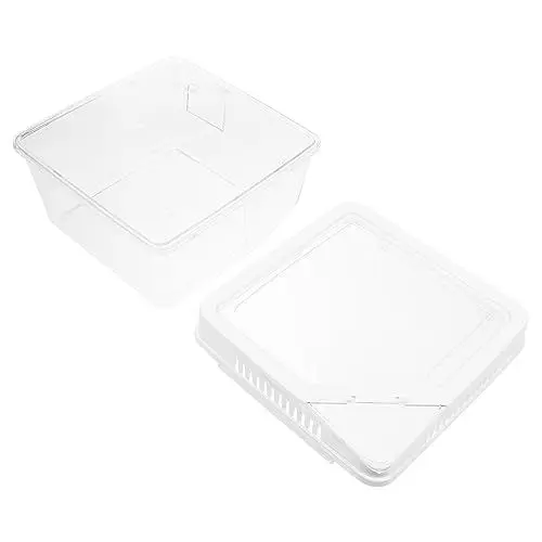 Produktbild: NESTINGHO Kasten Terrarium pet Supplies Kleintier Brutbehälter Kriechtier Aufzuchtbox Fall Einer Reptilienzucht klarer Reptilfall Heimtierbedarf Krabbeltierbehälter Plastik Weiß