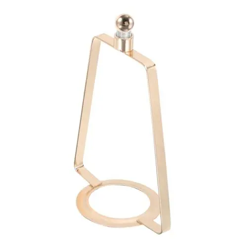 Produktbild: NESTINGHO Lichtständer Lampenzubehör Tischlampenhalterung Lampenschirmrahmen Lampenteile nordisches Dekor Lampenschirmhalterung für Tischlampe Lampenharfenhalter-Kit Metall Golden