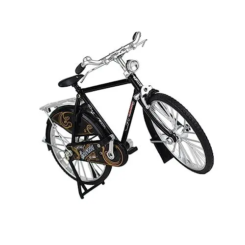 Produktbild: NESTINGHO Miniatur Fahrrad Modellbau Retro Fahrrad Figur Handgefertigt Altmodische Fahrraddekoration Desktop Schmuck Für Zuhause Und Büro