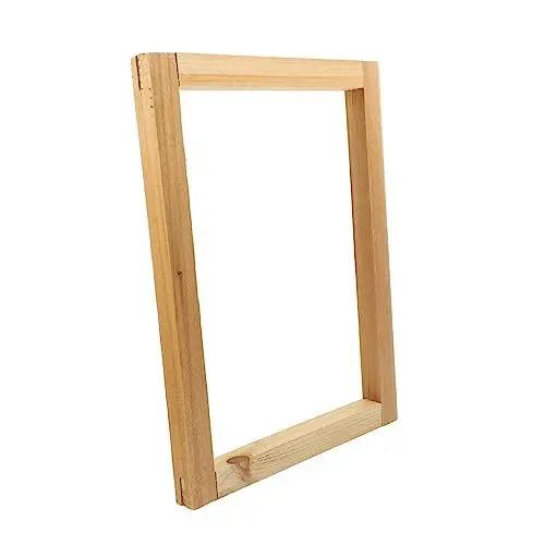 Produktbild: NESTINGHO Siebdruckrahmen Aus Holz Druckgrafik-Rahmen Rahmen Zum Drucken Richtige Rahmengröße Druckrahmen Für Bildschirm Abwaschbarer Druckrahmen Siebdruck DIY Zubehör DIY Liefert Garn