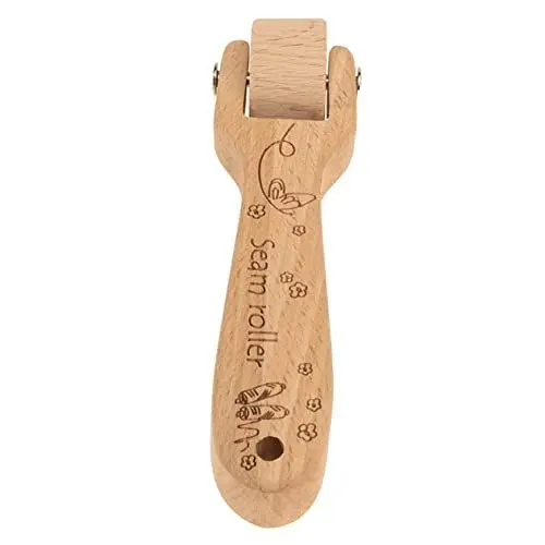 Produktbild: NESTINGHO Tuchrolle Tapetenrolle Druckwalze nähen naht Rollen Nahtroller Quilling-Werkzeug handystativ handwerkzeug Druckrolle Sewing Accessories Rolle mit Griff Steppnahtrollen Holz