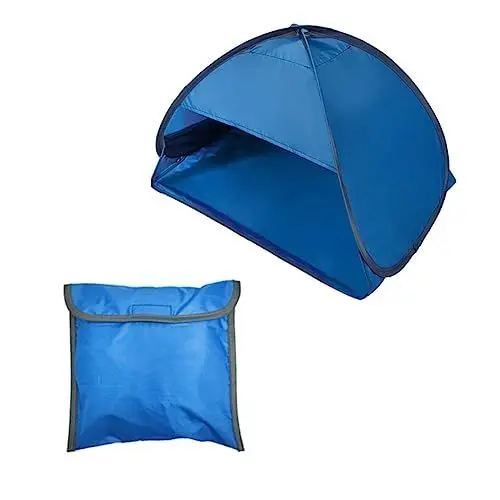 Produktbild: NESTINGHO Zelt Sonnenschutz Sonnenschirme Für Sand Rucksack Zum Campen Auf Automatischer Baldachin Tipi Im Freien Rucksack Für Den Strand Faltbarer Rucksack Wasserdicht Blue