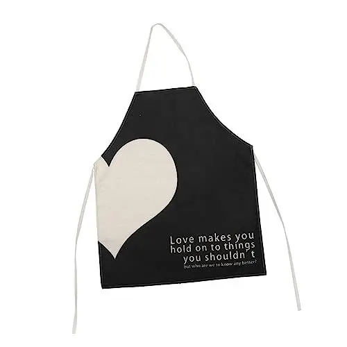 Produktbild: NESTINGHO liebe Herzschürze würfelunterlage einhelll küchengadges küche accessoires guci Latzschürze mit Herzen verschleißfeste Valentinsschürze schöne Küchenschürze Küchenzubehör Polyester