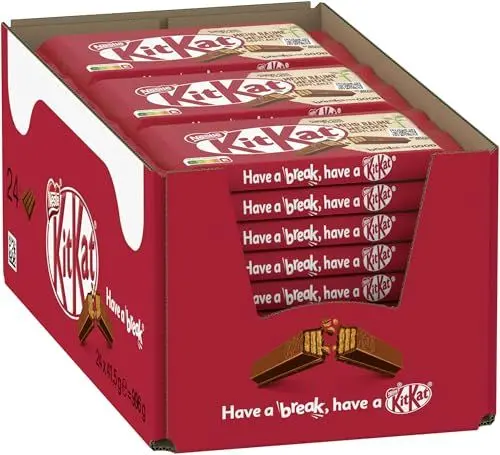 Produktbild: Nestlé KitKat Classic Schokoriegel, Knusper-Riegel mit Milchschokolade & knuspriger Waffel, 24er Pack (24x41,5g)