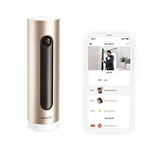 Produktbild: Netatmo Smart Indoor-Überwachungskamera, WLAN, Bewegungserkennung, Nachtsicht, kein Abonnement, NSC01-EU