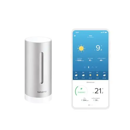 Produktbild: Netatmo Zusätzliches Smartes Innenmodul für Wetterstation, silber - Netatmo, NIM01-WW