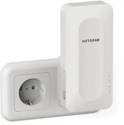 Produktbild: NETGEAR Nighthawk EAX15 WiFi 6 WLAN Mesh Repeater AX1800 (WLAN Verstärker bis zu 100 m² & 20 Geräte, Dual-Band Wifi Geschwindigkeit bis 1800 MBit/s, 100% abwärtskompatibel, Smart Roaming)