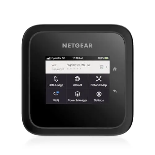 Produktbild: NETGEAR Nighthawk M6 Pro (MR6450) | 5G Router Sim-Karte WiFi 6E | LTE | Modem | Mobiler Hotspot| Ultraschneller, bis zu 4 GBit/s, Verbindung von bis zu 32 Geräten