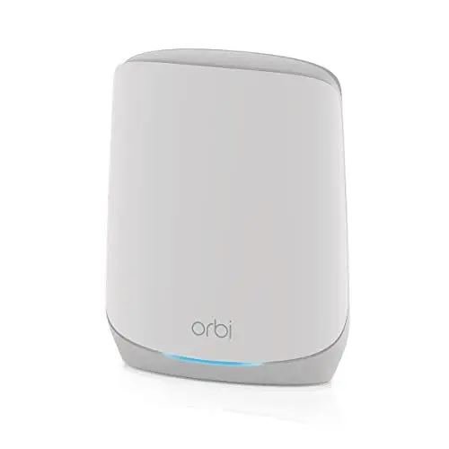 Produktbild: NETGEAR Orbi RBS760 WiFi 6 Mesh WLAN Satellit (zusätzliche 175 m² Abdeckung, 5.400 MBit/s Geschwindigkeit, 11AX Tri-Band Mesh Repeater kompatibel mit RBK76x Orbi WiFi6 Systemen)